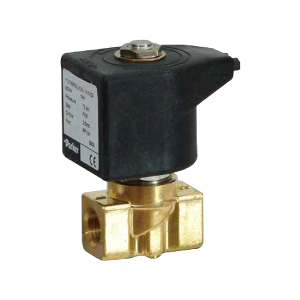 Parker 122 Series Direct-Acting Solenoid Valve (2/2-way NO)