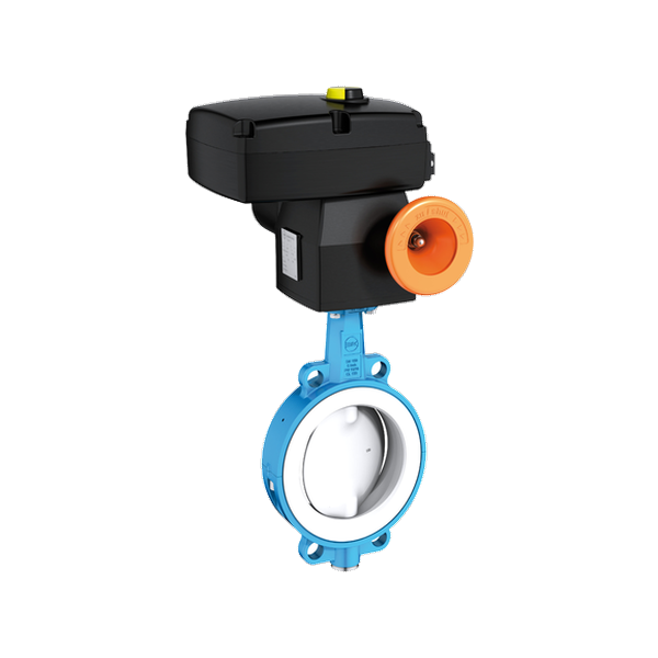 EBRO T 211-A PTFE Lined Wafer Type Butterfly Valve