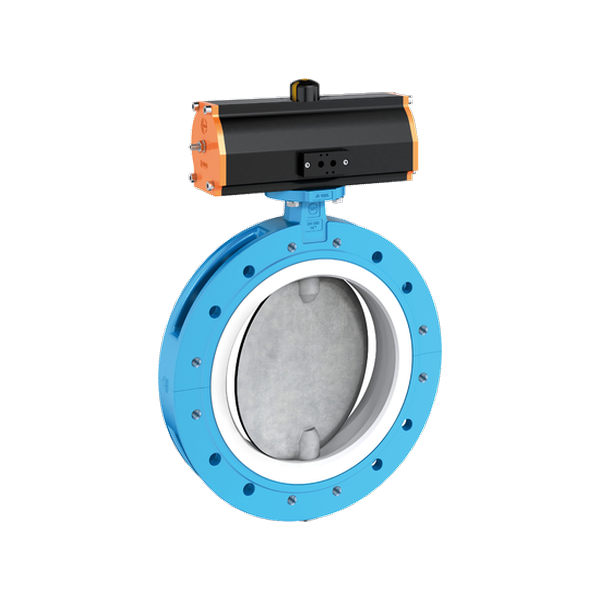 EBRO T 212-A PTFE 라이닝 더블플랜지 버터플라이 밸브