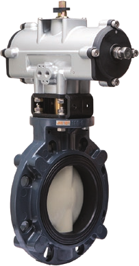Asahi 공압 작동 버터플라이 밸브 Type 57 TA (웨이퍼, DN40-350) A57K