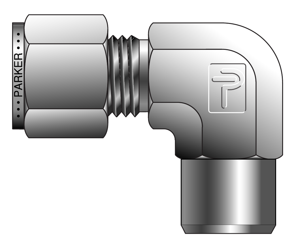 Parker CPI·A-LOK 버트 웰드 엘보 (ZEBW2 / ZELW2)