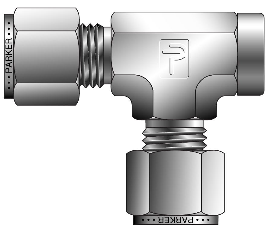 Parker CPI / A-LOK NPT Female Run Tee (MBZ / FRT)