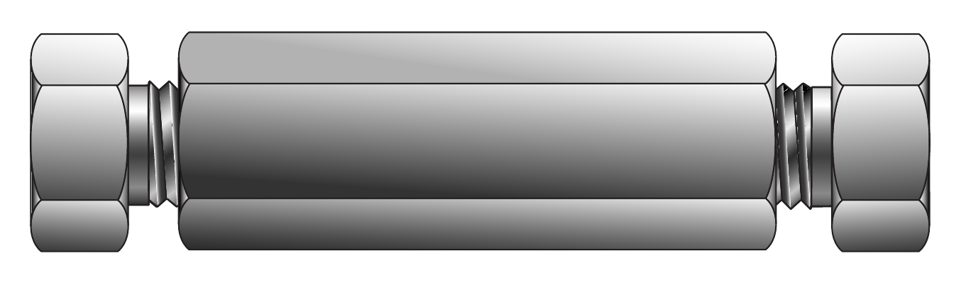 Parker CPI·A-LOK 저 데드 볼륨 유니언 커넥터 (Z7HBZ7 / Z7HLZ7)