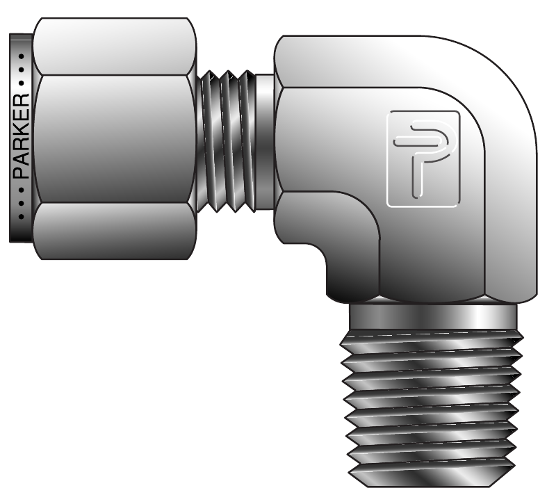 Parker CPI·A-LOK NPT 수 엘보 (CBZ / MSEL)