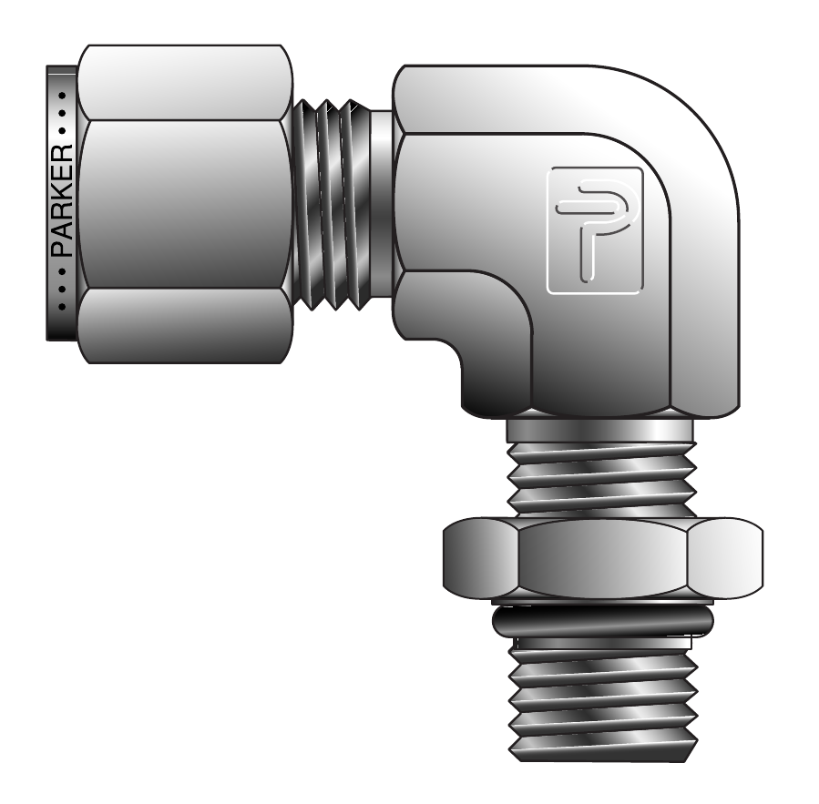 Parker CPI·A-LOK SAE 스트레이트 나사 수 엘보 (C5BZ / M5SEL)