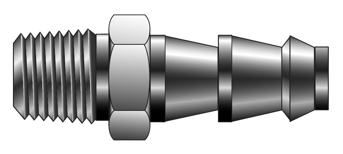 Parker CPI / A-LOK Push-Lok to Male Adapter (P2HF)